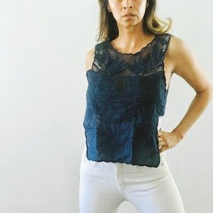 Free People teal blue top size Small